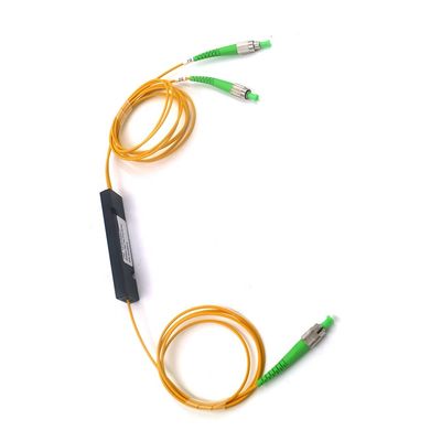 1310 1550nm ABS 1x2 FBT Fiber Optic Coupler 50/50 FC APC Fiber Plc Splitter