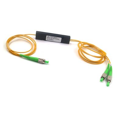 1310 1550nm ABS 1x2 FBT Fiber Optic Coupler 50/50 FC APC Fiber Plc Splitter