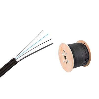 LSZH G657A2 FTTH Fiber Drop Cable 2 FRP Flat Self Supporting