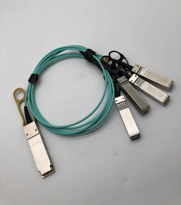 40G QSFP+ To 4x SFP+ AOC Optical Breakout Cable 5m OM3 850nm Multimode