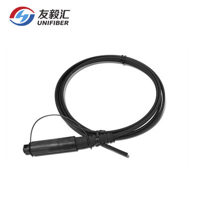 FTTH 12/24F Flat Drop Cable G657A2 PE Sheath Outdoor Waterproof