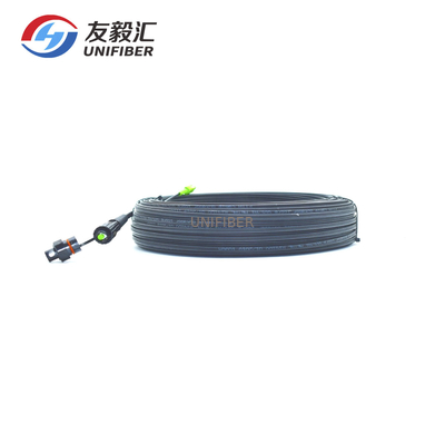 Pre Connectorized Fiber Optic Drop Cable SC APC To SC APC 150m