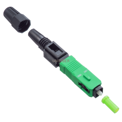 No Epoxy SC APC Fiber Optic Connectors For FTTH Drop Cable