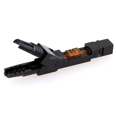 No Epoxy SC APC Fiber Optic Connectors For FTTH Drop Cable