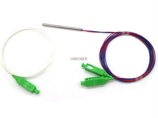 1×2 Single Mode WDM Coupler High Isolation 1310/1550nm For EDFA Modules