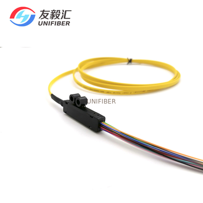 Ribbon Fanout Fiber Optic Pigtail FC APC G657A2 Single Mode 8 12 Strands