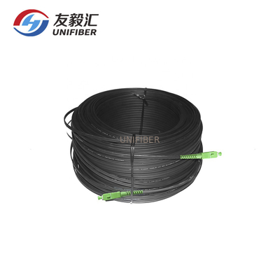 Pre Connectorized Ftth Drop Cable LSZH 150m G657A2 SC APC To SC APC