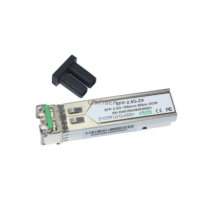 1550nm 1.25/2.5G SFP Transceiver Module 80km Duplex LC Cisco Compatible