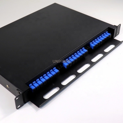 19" CATV Fiber Optic Patch Panel SC UPC Rack Mount Patch Panel LAN WAN