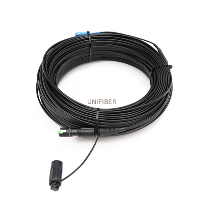 FTTH Outdoor Flat Drop Cable Patch Cord IP68 OptiTap To SC Pre-Connectorized