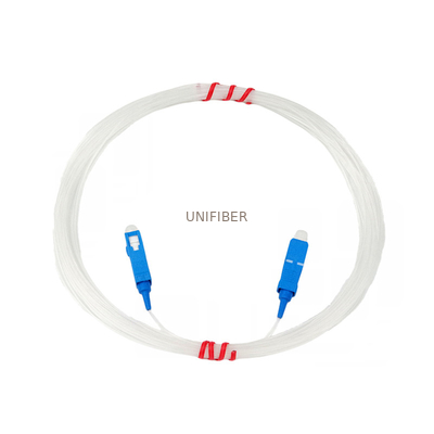 G657B3 Invisible Fiber Optic Cable FTTH Transparent 1.1mm HDPE SC UPC Connector