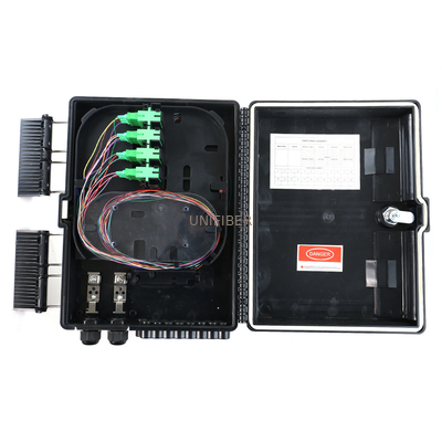 16 24 Core Outdoor FTTH Fiber Terminal Box Impact Resistance With 1x16 PLC Splitter