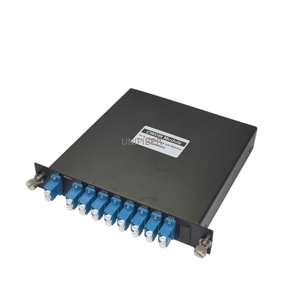 19 Inch 8 Channel CWDM MUX DEMUX Module Rack Mount With 2 LGX Chassis