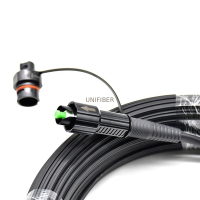 G657A2 FTTH Drop Cable Pigtail 50m IP68 OSP Huawei Mini SC APC Pre Connectorized