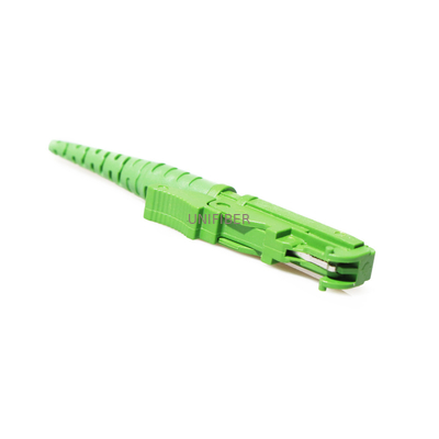 G657A2 E2000 APC Fiber Optic Pigtail LSZH Jacket Spring Loaded Shutter