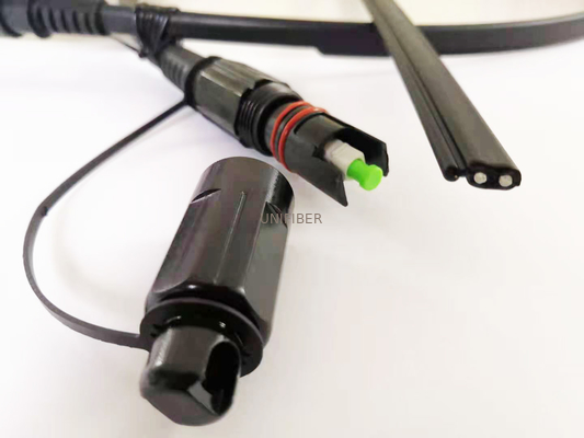 Toneable Flat SST Drop Cable Assembly Pre Connectorized 24AWG 50F