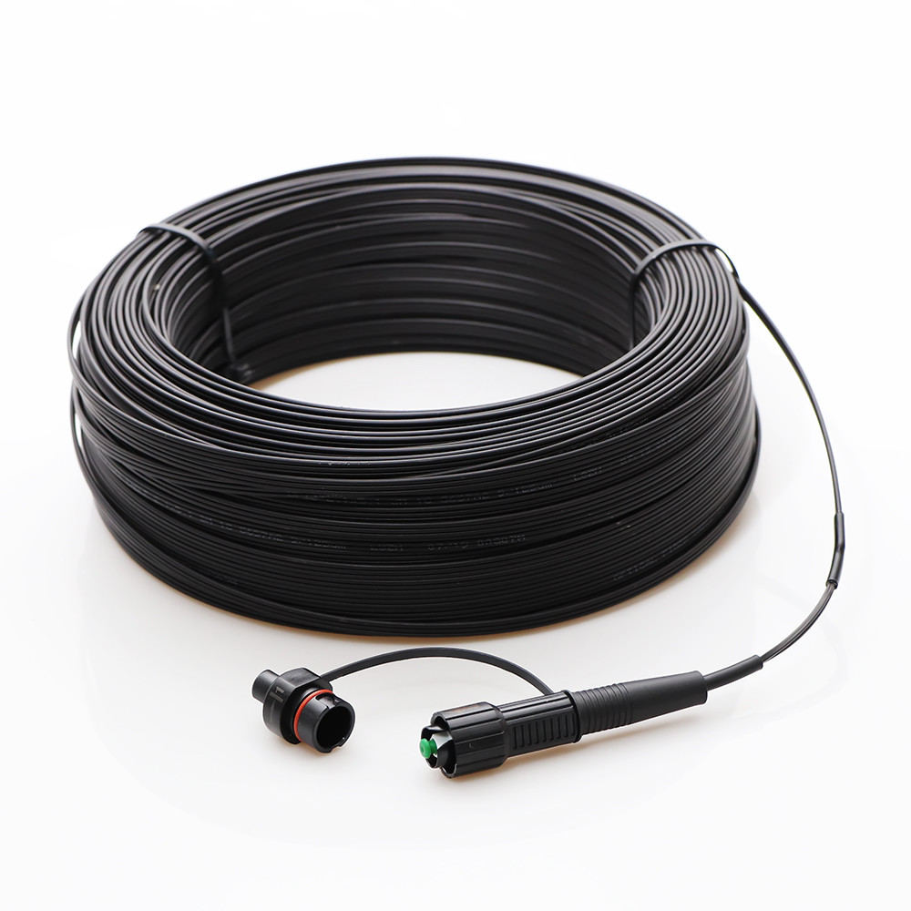 FTTH Outdoor Drop Cable MINI SC/APC Simplex SM G657A1 Fiber Optic ...