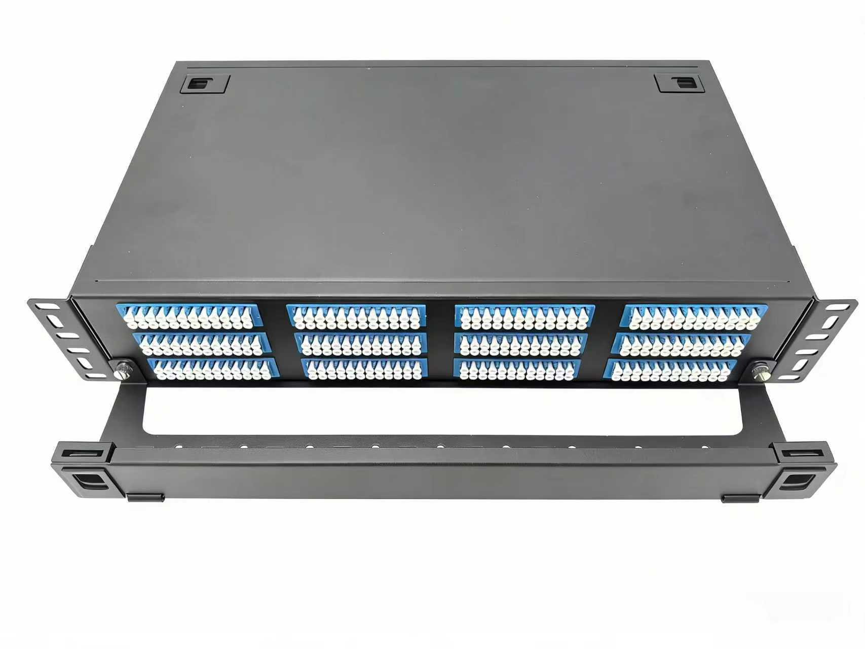 2U 288-Port High Density Fiber Optic Patch Panel for Data Centers