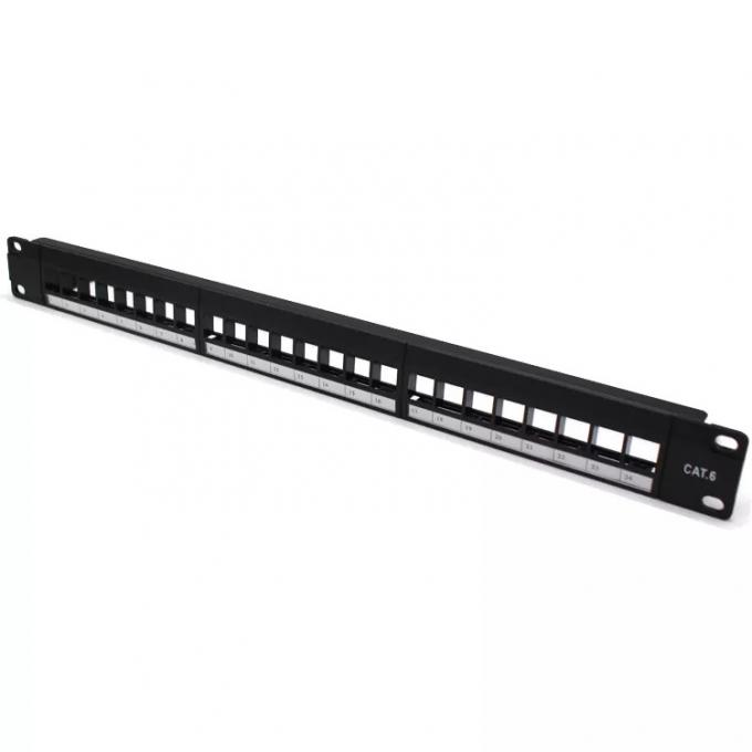 19 Inch CAT6 UTP Patch Panel 1U RJ45 24 Ports Blank